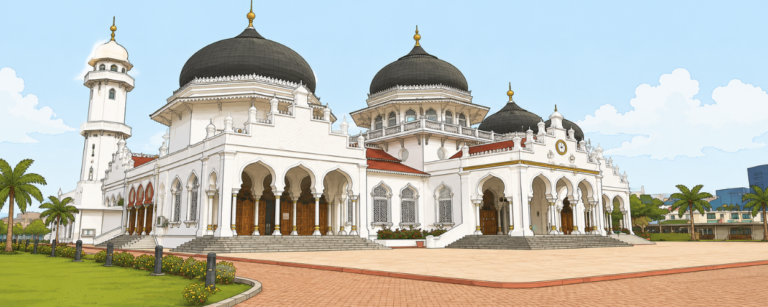 Menjelajah Masjid Raya Baiturrahman Aceh yang Mendunia masjid raya baiturrahman