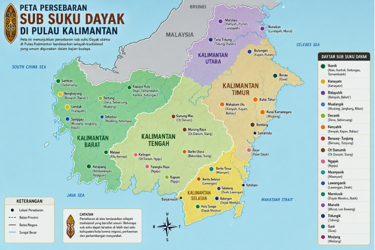 sub suku dayak